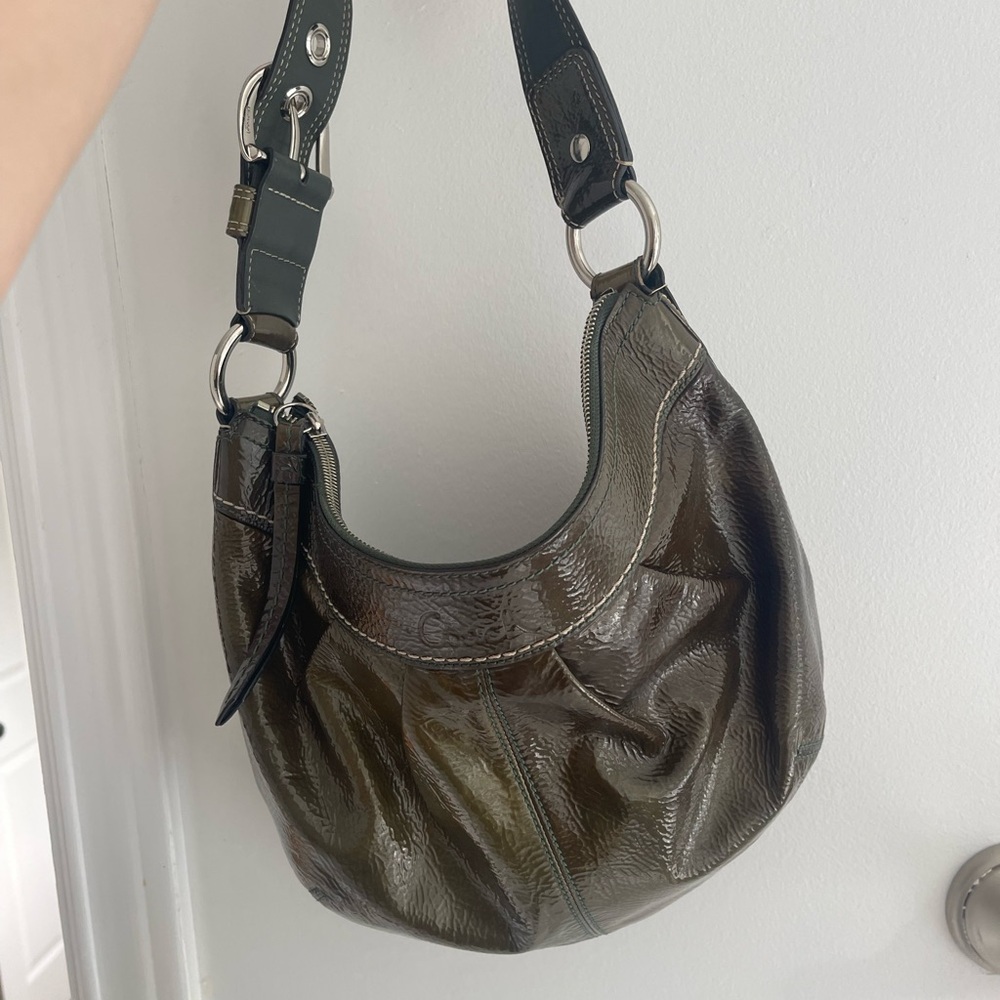 Coach Olive Green Hobo Bag